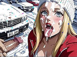 Fair-haired Gaijin in Winter Tokyo - AI Requited Peel